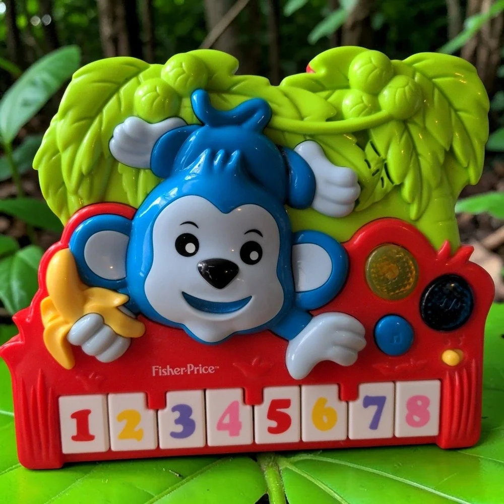 Fisher Price Unisex OS Monkey Piano Plastic Multi Color Musical Learning Toy